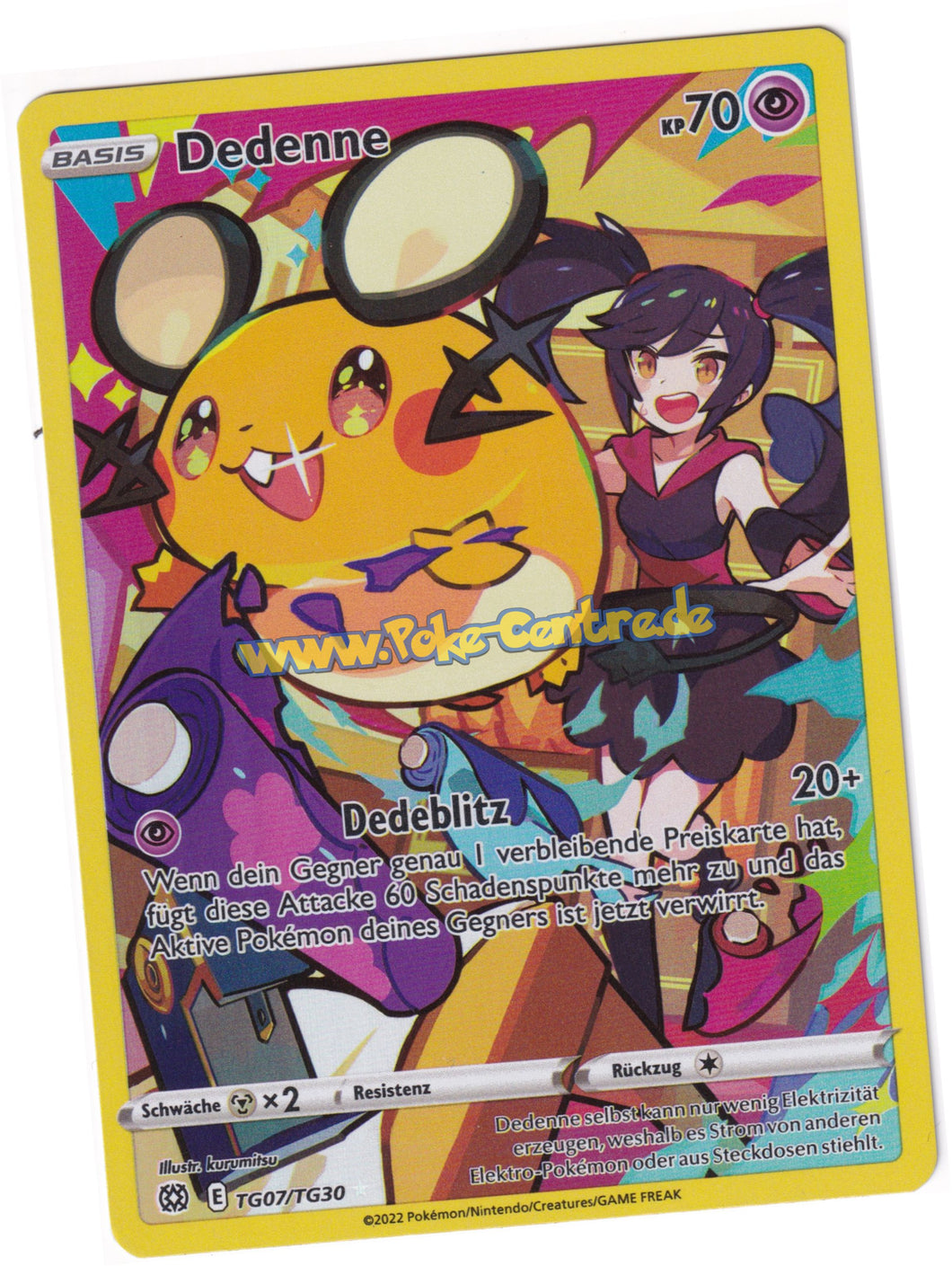 Dedenne Trainer Rare TG07/T30 Fullart
