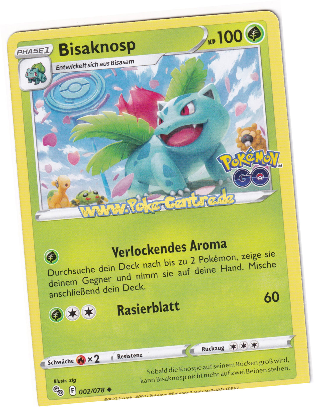 Bisaknosp 002/078 Uncommon - Pokemon GO Deutsch