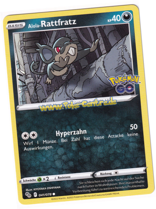Alola-Rattfratz 041/078 Common - Pokemon GO Deutsch