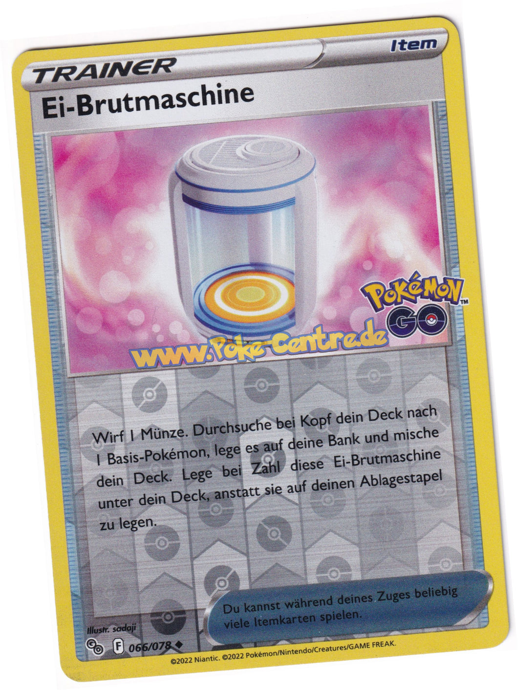 Ei-Brutmaschine 066/078 Uncommon Reverse Holo - Pokemon GO Deutsch