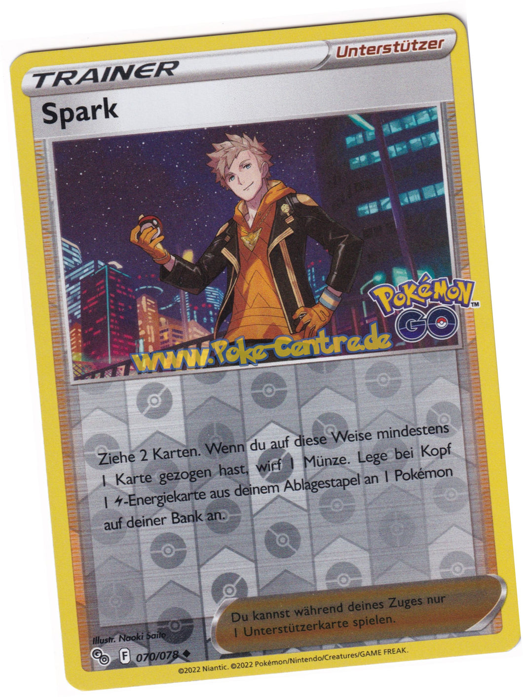 Spark 070/078 Uncommon Reverse Holo - Pokemon GO Deutsch