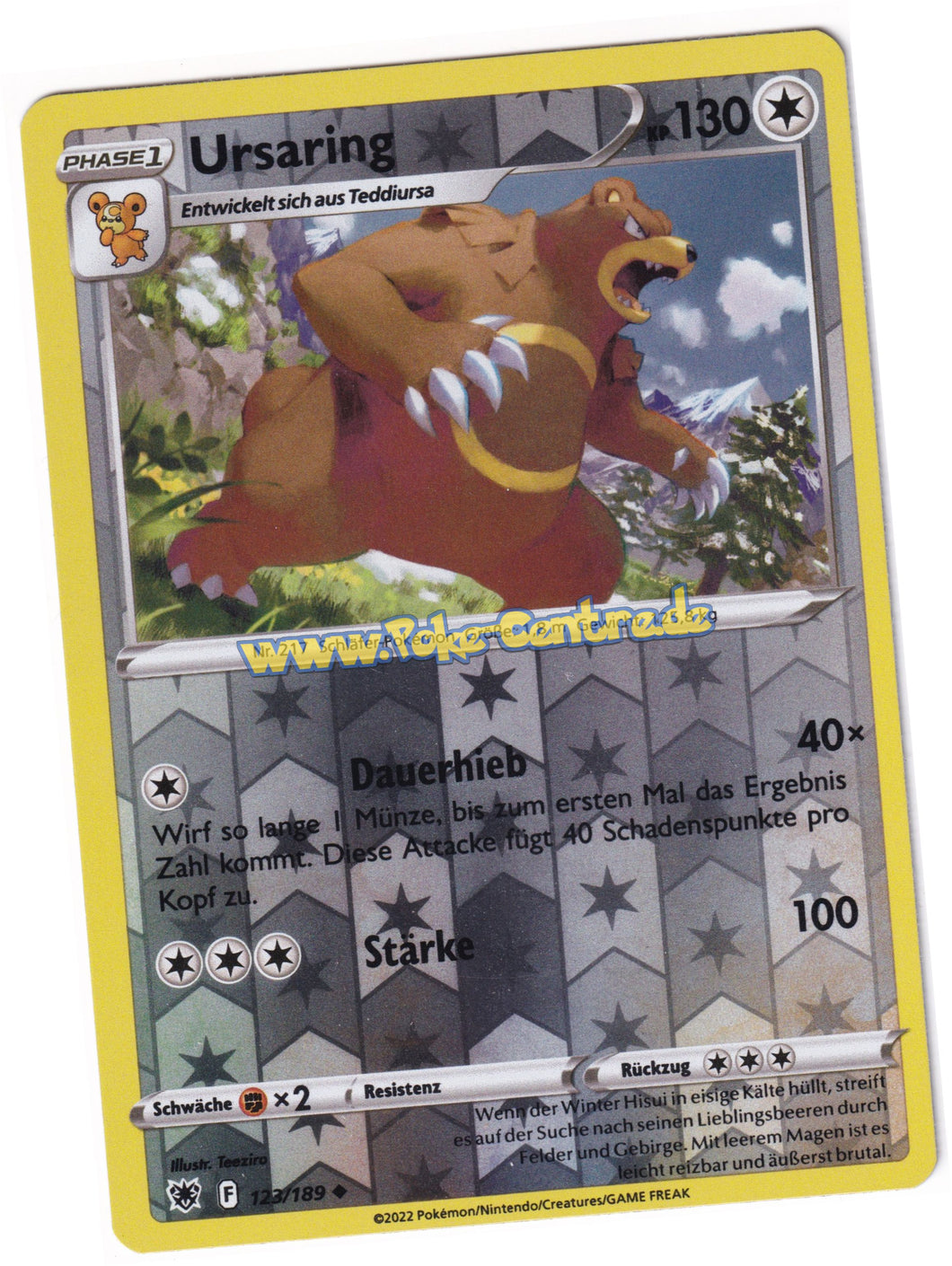 Ursaring 123/189 Uncommon Reverse Holo