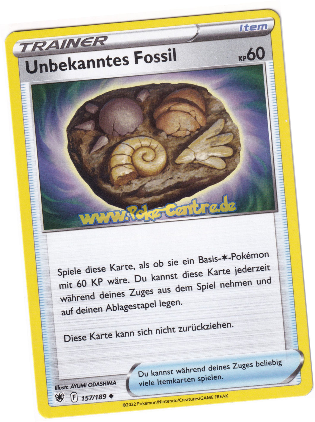 Unbekanntes Fossil 157/189 Uncommon