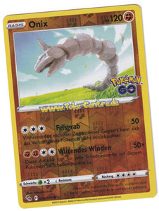 Onix 036/078 Common Reverse Holo - Pokemon GO Deutsch