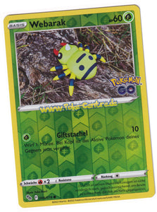 Webarak 006/078 Common Reverse Holo - Pokemon GO Deutsch