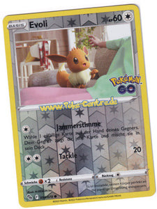 Evoli 054/078 Common Reverse Holo - Pokemon GO Deutsch