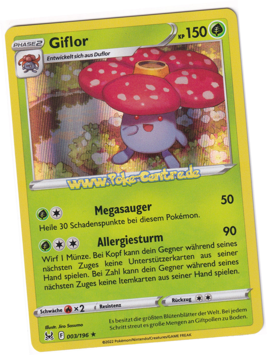 Giflor 003/196 Rare Holo - Verlorener Ursprung Deutsch