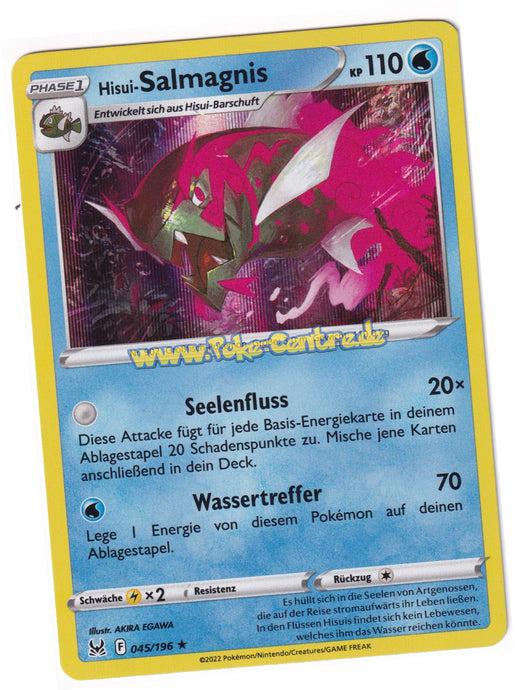 Hisui-Salmagnis 045/196 Rare Holo - Verlorener Ursprung Deutsch