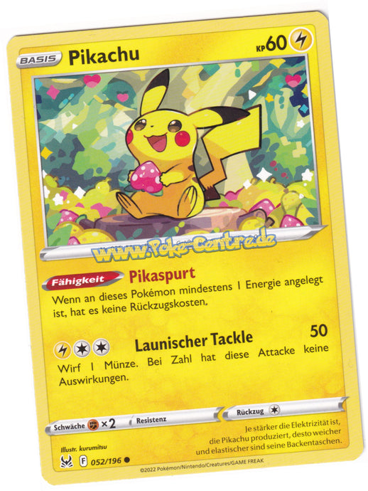 Pikachu 052/196 Common - Verlorener Ursprung Deutsch