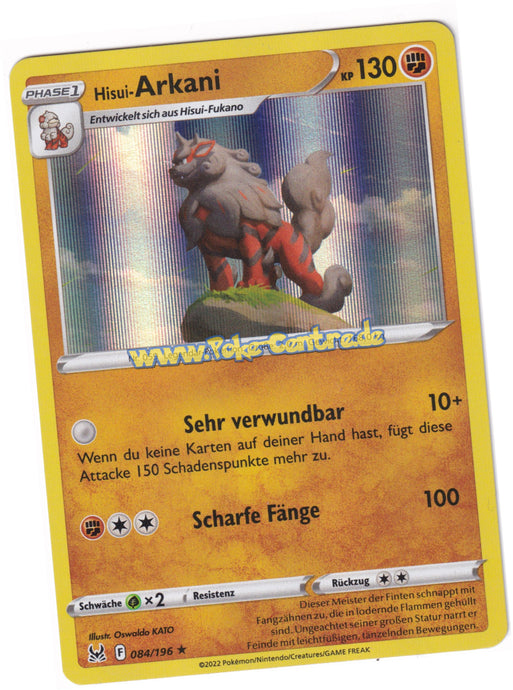 Hisui-Arkani 084/196 Rare Holo - Verlorener Ursprung Deutsch