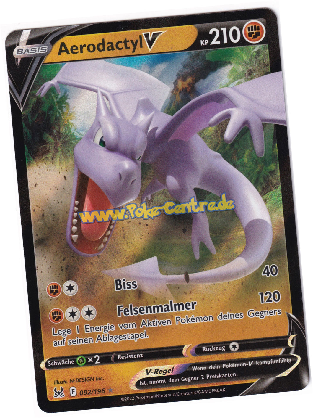 Aerodactyl-V 092/196 Fullart - Verlorener Ursprung Deutsch