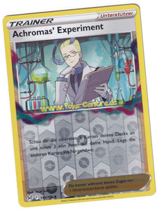 Achromas' Experiment 155/196 Uncommon Reverse Holo - Verlorener Ursprung Deutsch