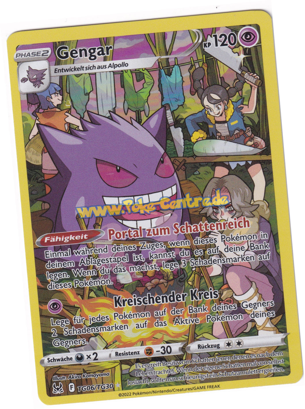 Gengar Trainer Rare TG06/TG30 Fullart - Verlorener Ursprung Deutsch