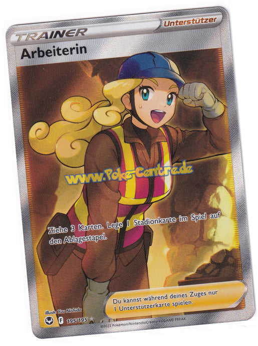 Arbeiterin 195/195 Ultra Rare - Silberne Sturmwinde Deutsch