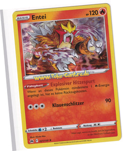 Entei 021/159 Rare Holo- Zenit der Könige Deutsch
