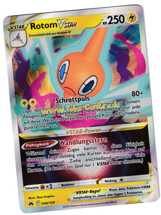 Rotom-VStar 046/159 Fullart - Zenit der Könige Deutsch