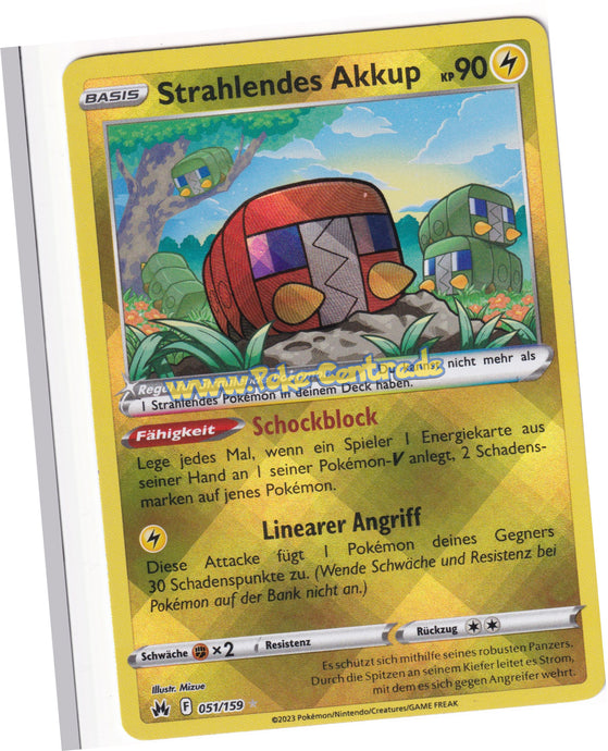 Strahlendes Akkup 051/159 Radiant Rare - Zenit der Könige Deutsch