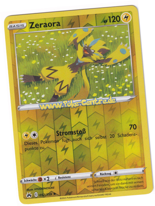 Zeraora 052/159 Rare Reverse Holo - Zenit der Könige Deutsch
