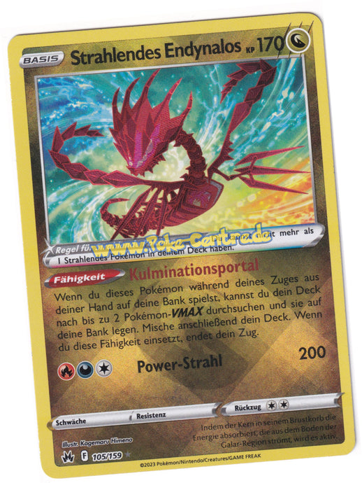 Strahlendes Endynalos 105/159 Radiant Rare - Zenit der Könige Deutsch