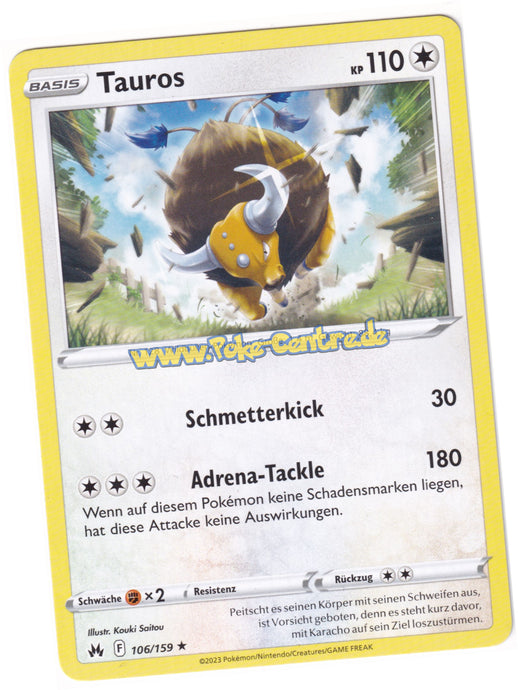 Tauros 106/159 Rare - Zenit der Könige Deutsch