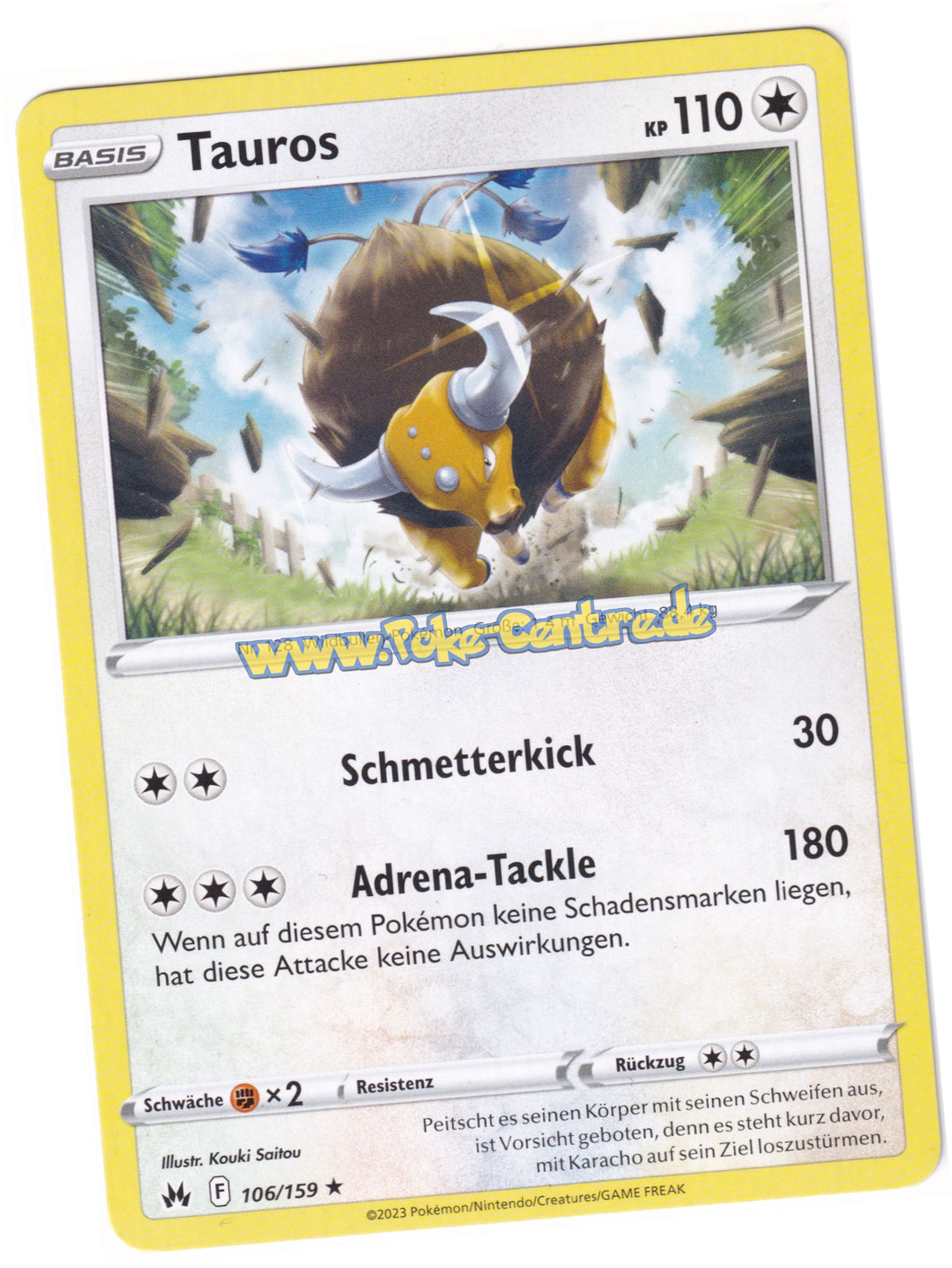 Tauros 106/159 Rare - Zenit der Könige Deutsch