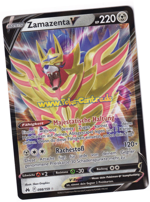 Zamazenta-V 098/159 Fullart - Zenit der Könige Deutsch