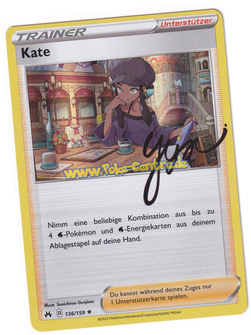Kate 136/159 Rare Holo- Zenit der Könige Deutsch