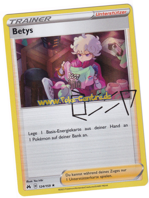 Betys 124/159 Rare Holo- Zenit der Könige Deutsch