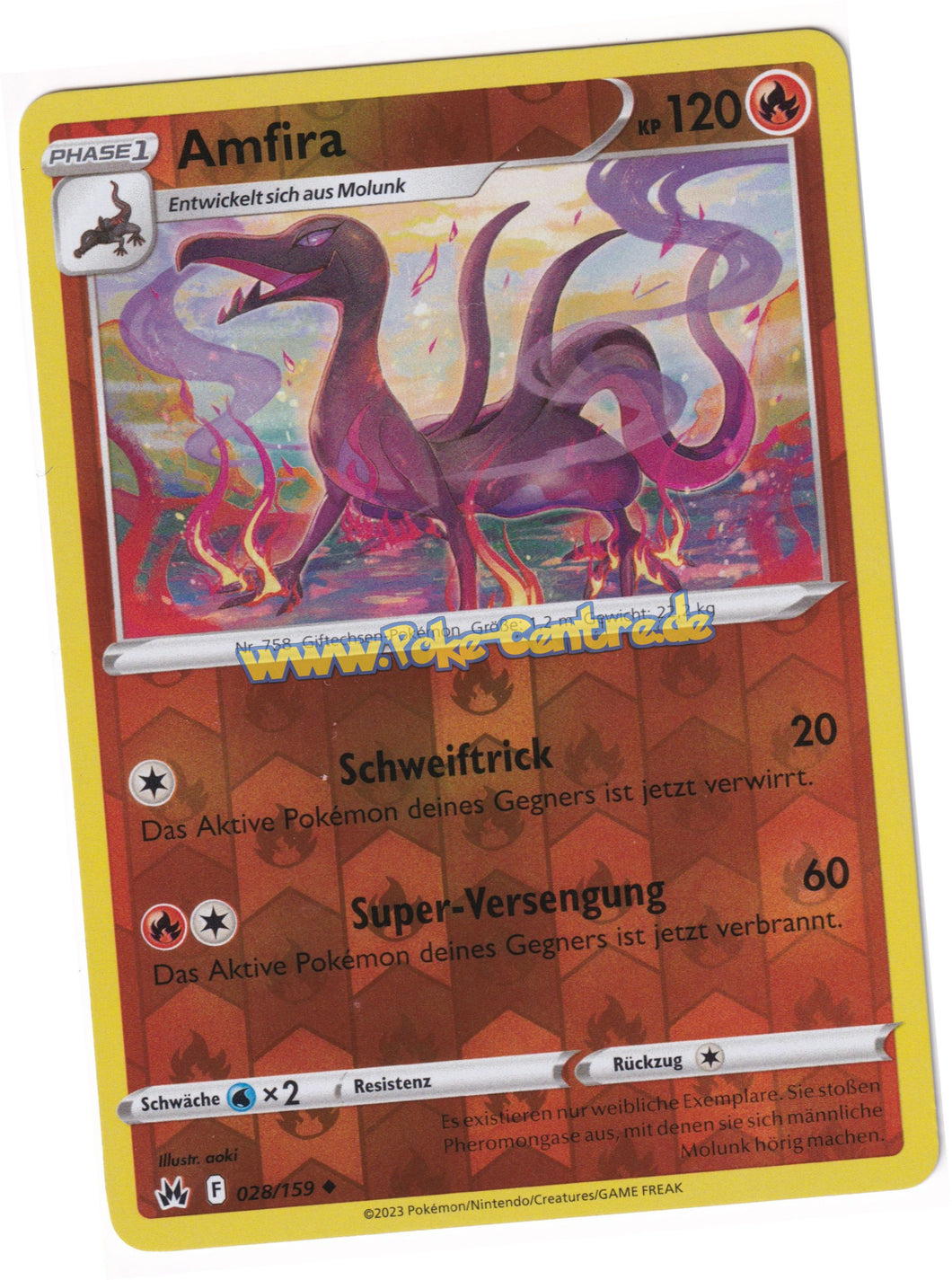 Amfira 028/159 Uncommon Reverse Holo - Zenit der Könige Deutsch