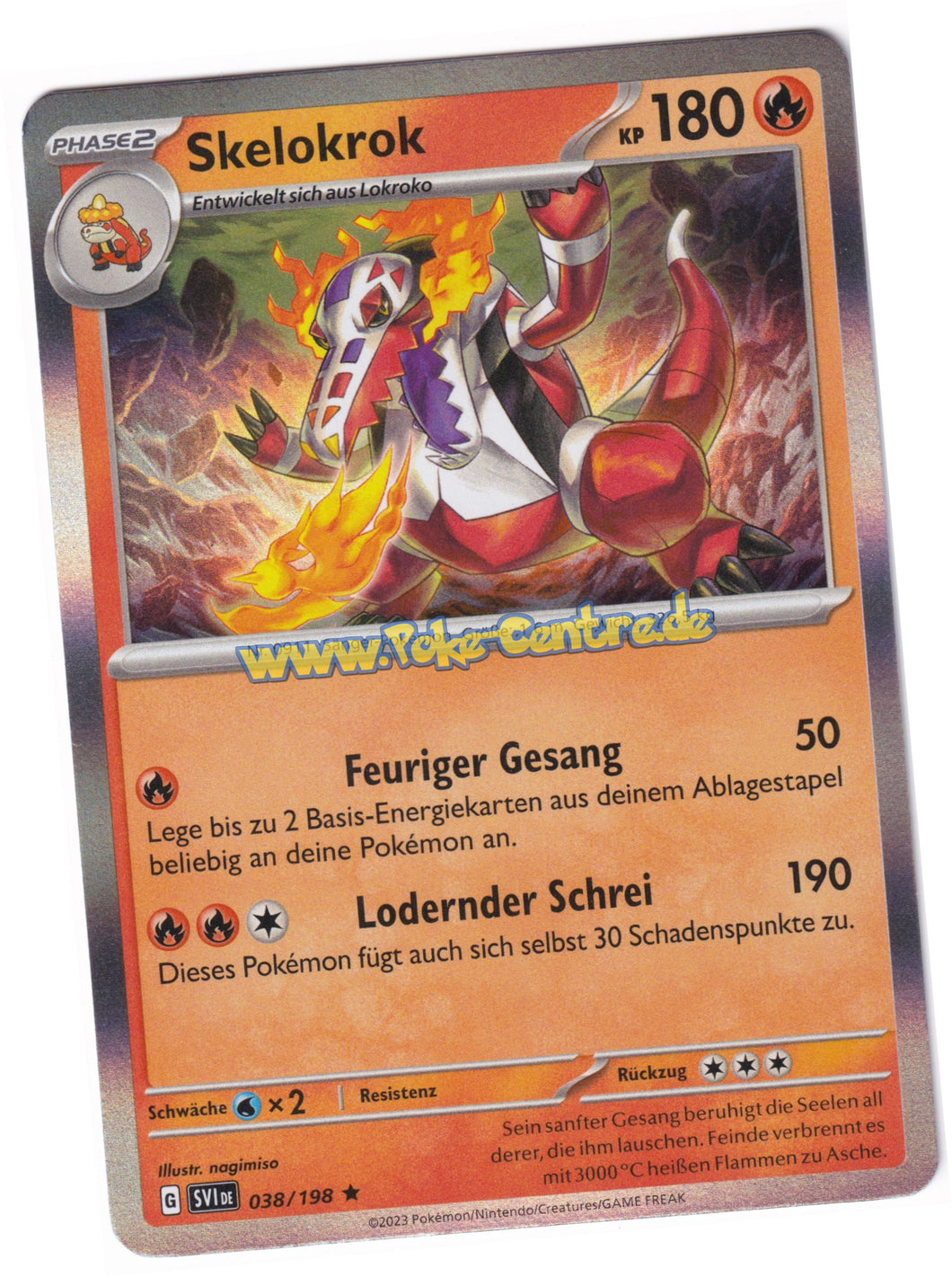 Skelokrok 038/198 Rare Holo - Karmesin & Purpur Deutsch