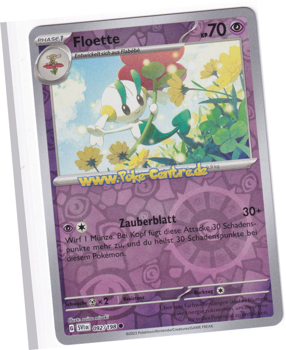 Floette 092/198 Common Reverse Holo - Karmesin & Purpur Deutsch