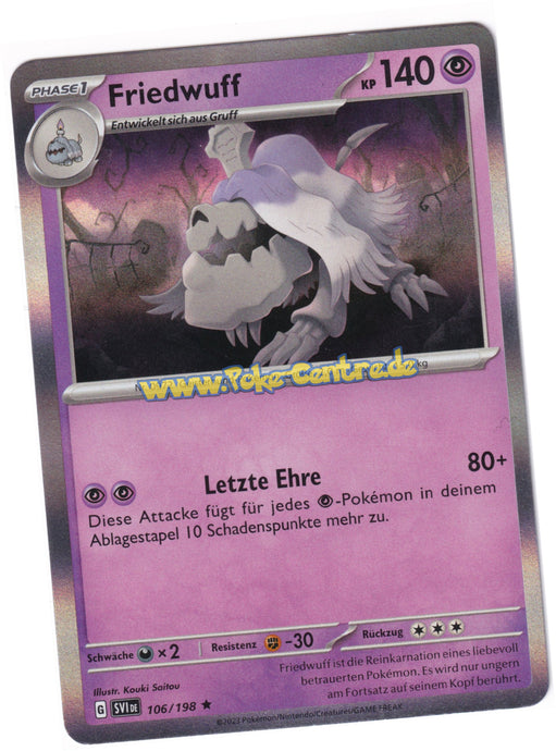 Friedwuff 106/198 Rare Holo - Karmesin & Purpur Deutsch