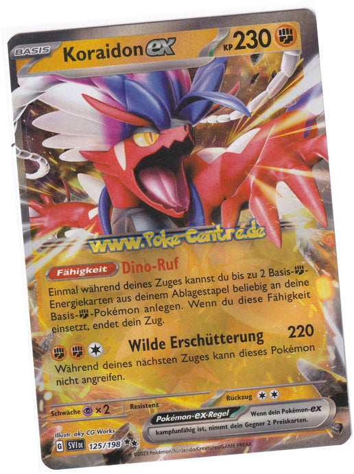 Koraidon-ex 125/198 Double Rare - Karmesin & Purpur Deutsch