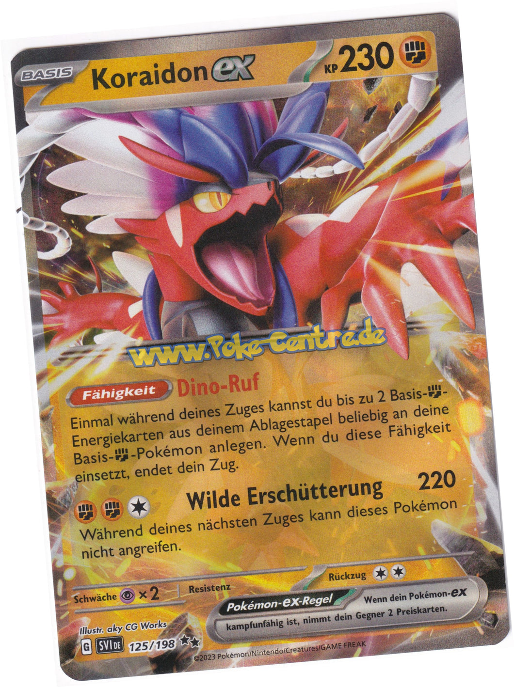 Koraidon-ex 125/198 Double Rare - Karmesin & Purpur Deutsch
