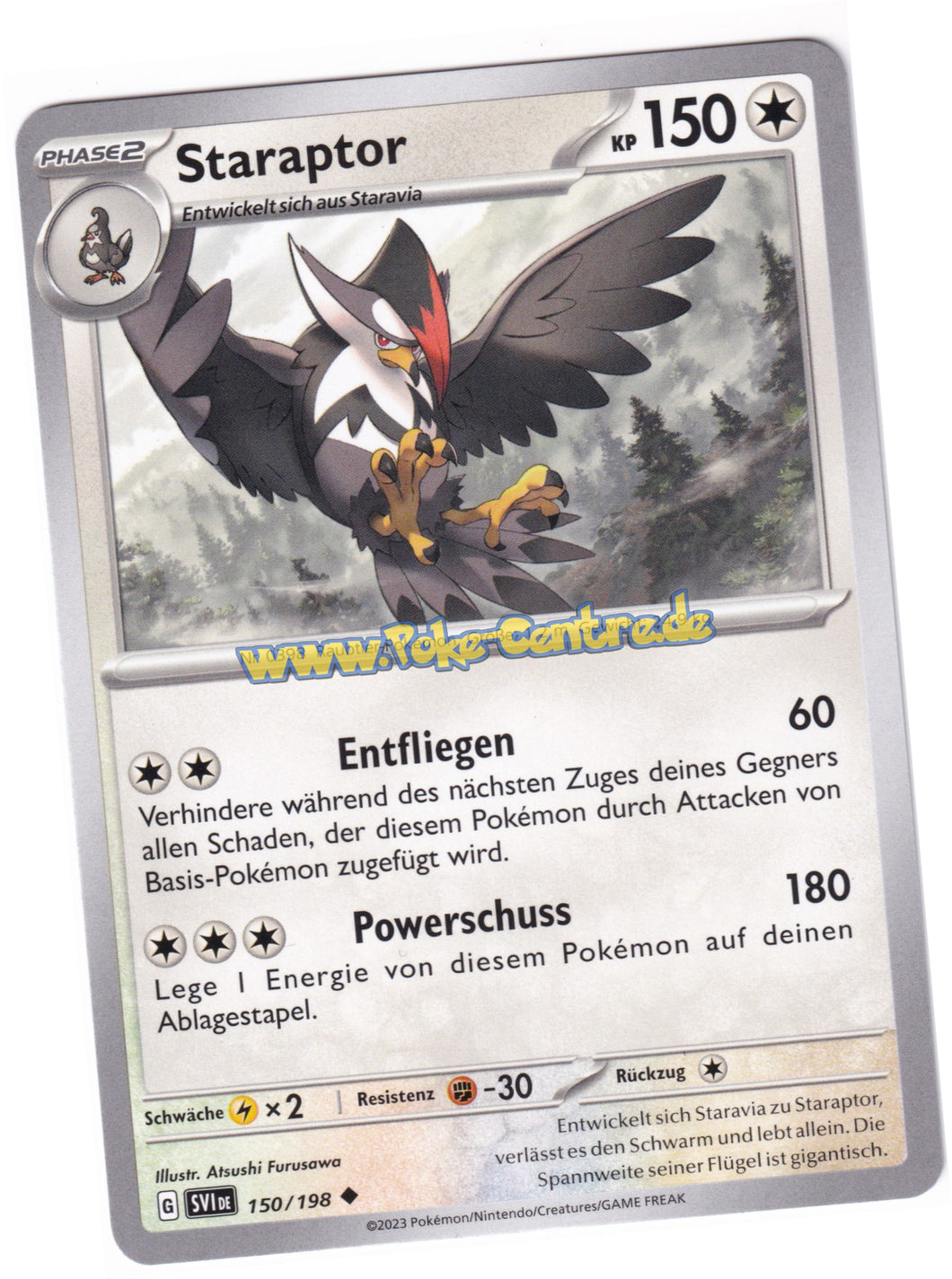 Staraptor 150/198 Uncommon - Karmesin & Purpur Deutsch