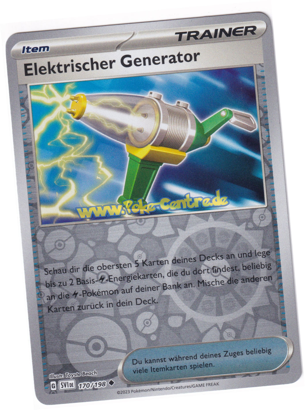 Elektrischer Generator 170/198 Uncommon Reverse Holo - Karmesin & Purpur Deutsch