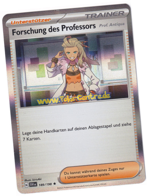 Forschung des Professors (Prof. Antiqua) 189/198 Rare Holo - Karmesin & Purpur Deutsch