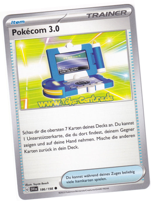 Pokécom 3.0 186/198 Common - Karmesin & Purpur Deutsch