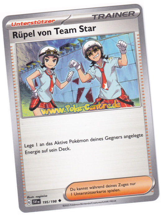 Rüpel von Team Star 195/198 Uncommon - Karmesin & Purpur Deutsch