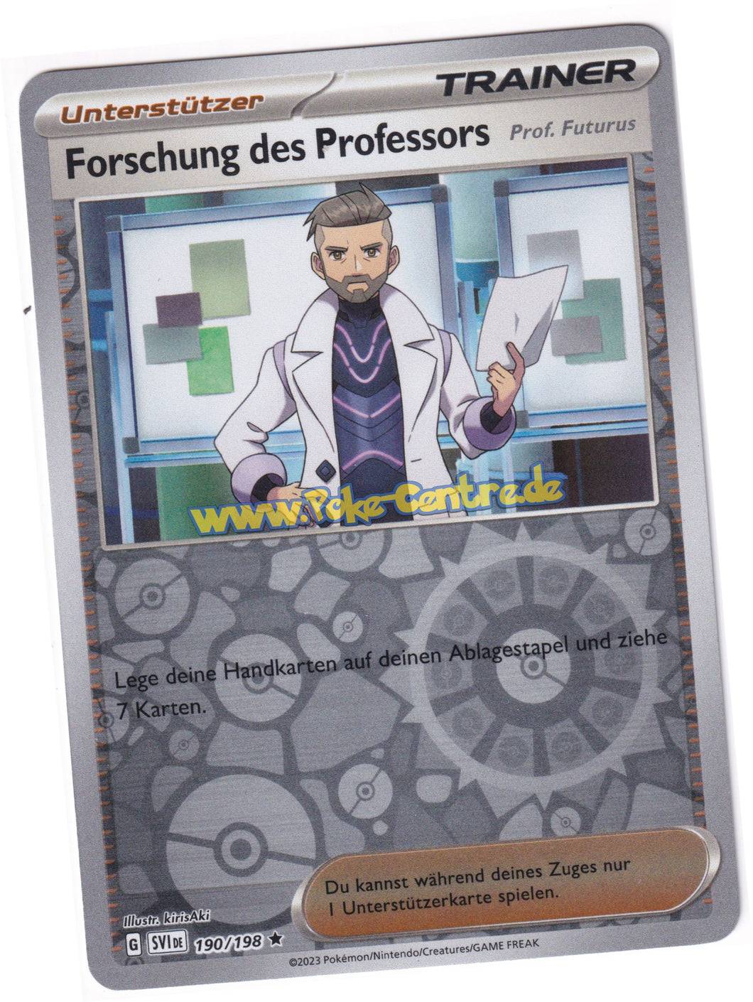 Forschung des Professors (Prof. Futurus) 190/198 Rare Reverse Holo - Karmesin & Purpur Deutsch