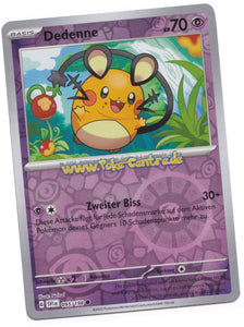 Dedenne 095/198 Common Reverse Holo - Karmesin & Purpur Deutsch