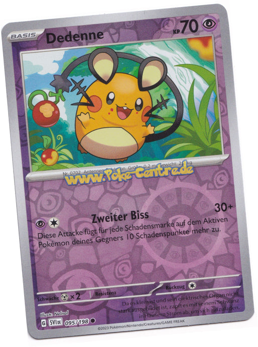 Dedenne 095/198 Common Reverse Holo - Karmesin & Purpur Deutsch
