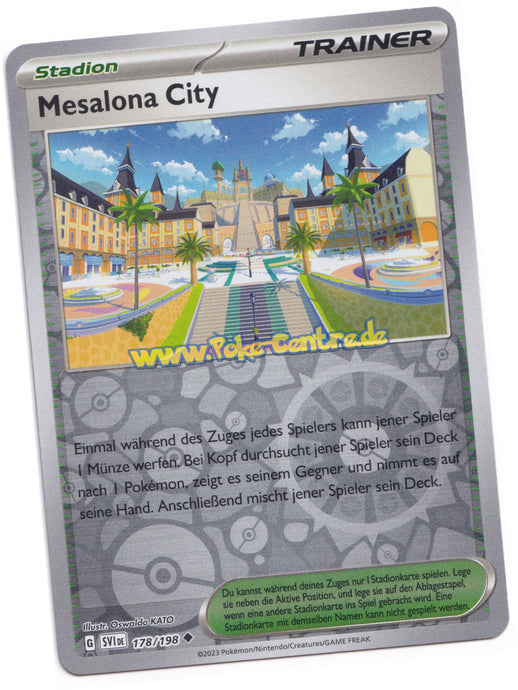 Mesalona City 178/198 Uncommon Reverse Holo - Karmesin & Purpur Deutsch