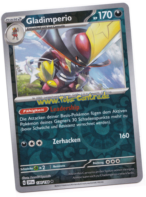 Gladimperio 134/198 Rare Reverse Holo - Karmesin & Purpur Deutsch