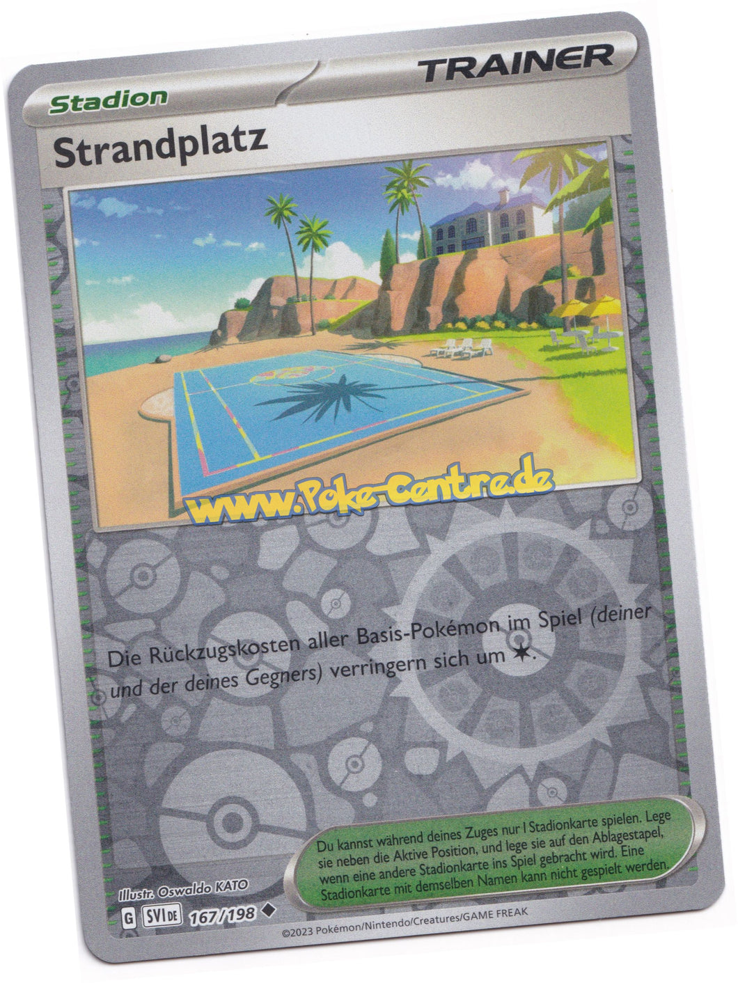 Strandplatz 167/198 Uncommon Reverse Holo - Karmesin & Purpur Deutsch