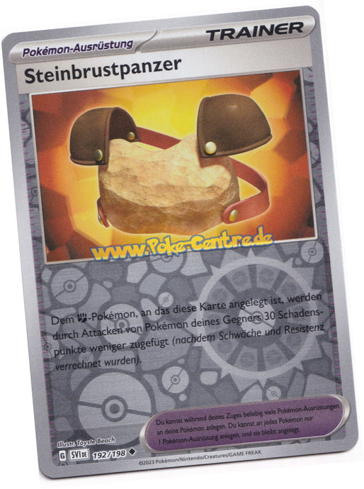 Steinbrustpanzer 192/198 Uncommon Reverse Holo - Karmesin & Purpur Deutsch