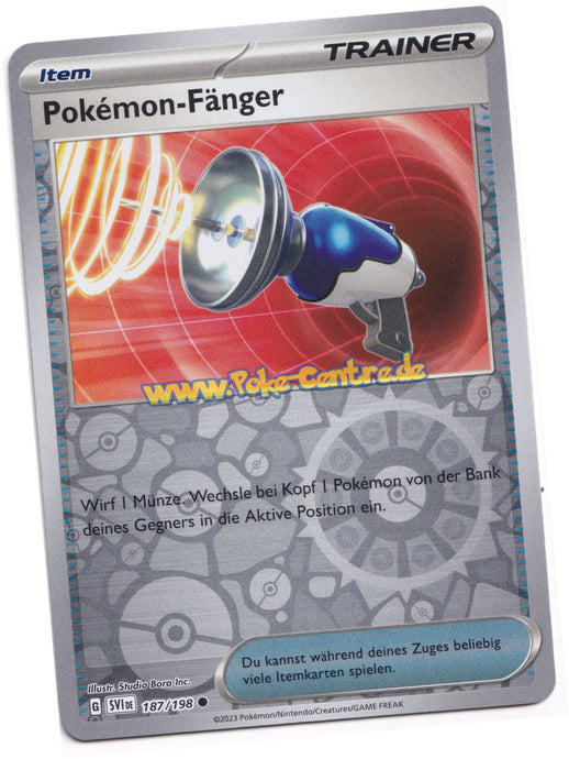 Pokémon-Fänger 187/198 Common Reverse Holo - Karmesin & Purpur Deutsch