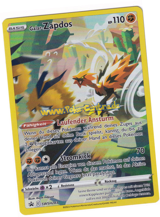 Galar-Zapdos SWSH283 Fullart - Black Star Promo Zenit der Könige Deutsch