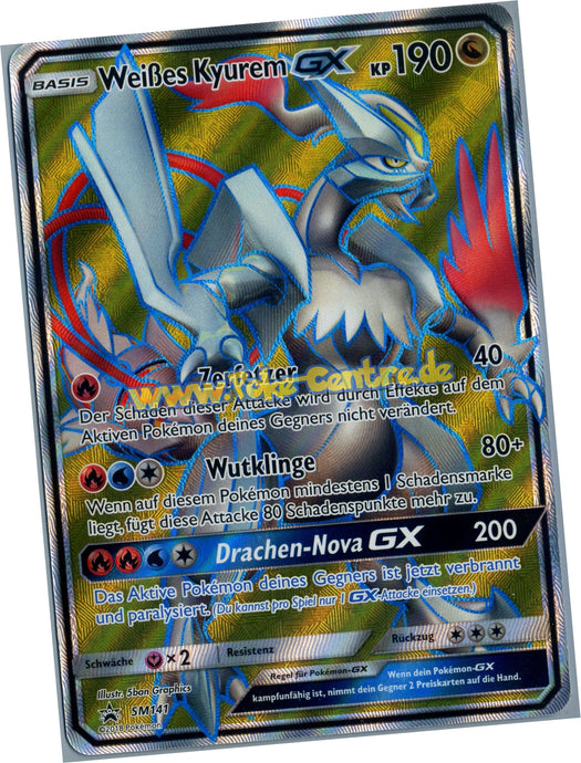 Weißes Kyurem GX SM141 Ultra Rare - Sonne Mond Promo Deutsch