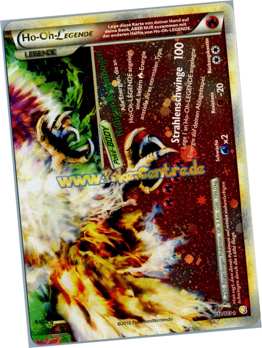 Ho-Oh LEGENDE 112/123 Fullart - Heartgold Soulsilver Deutsch